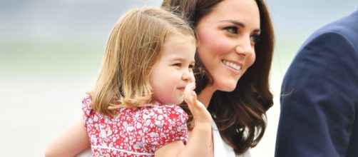 Kate Middleton assieme alla figlia Charlotte