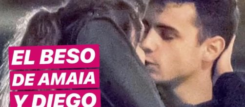 El beso de Amaia y Diego en una calle de Madrid. / ¡Hola! - YouTube