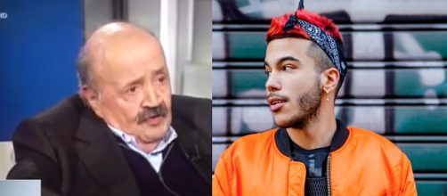 Maurizio Costanzo e Sfera Ebbasta.