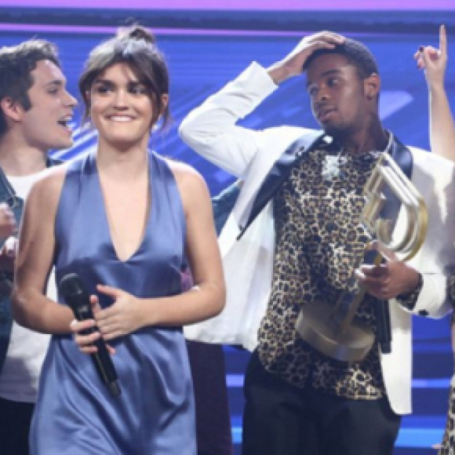 Amaia y Famous, en la gala final de 'OT 2018'.