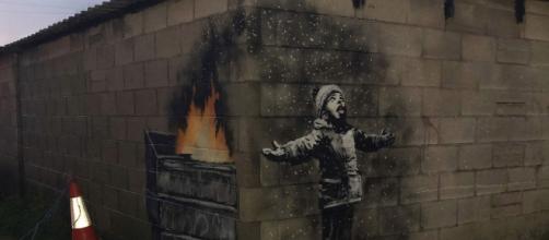 Il Bambino E La Neve Il Nuovo Graffito Di Banksy Denuncia L