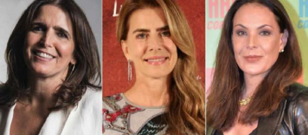 Malu, Maitê e Carolina atuaram por anos na TV Globo (Fotomontagem) Malu, Maitê e Carolina atuaram por anos na TV Globo (Fotomontagem)