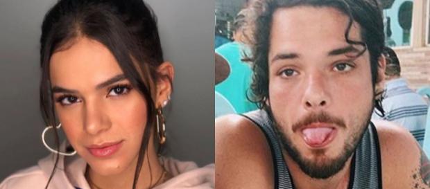 Bruna Marquezine e Gian Ewbank (Reprodução TV Foco) Bruna Marquezine e Gian Ewbank (Reprodução TV Foco)