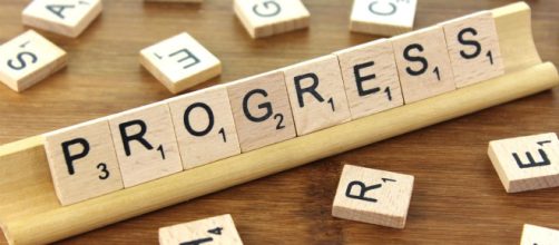 Progress is created one letter at a time. - [Blue Diamond Gallery creative commons image]