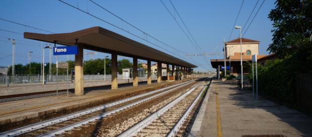La stazione ferroviaria della città di Fano La stazione ferroviaria della città di Fano