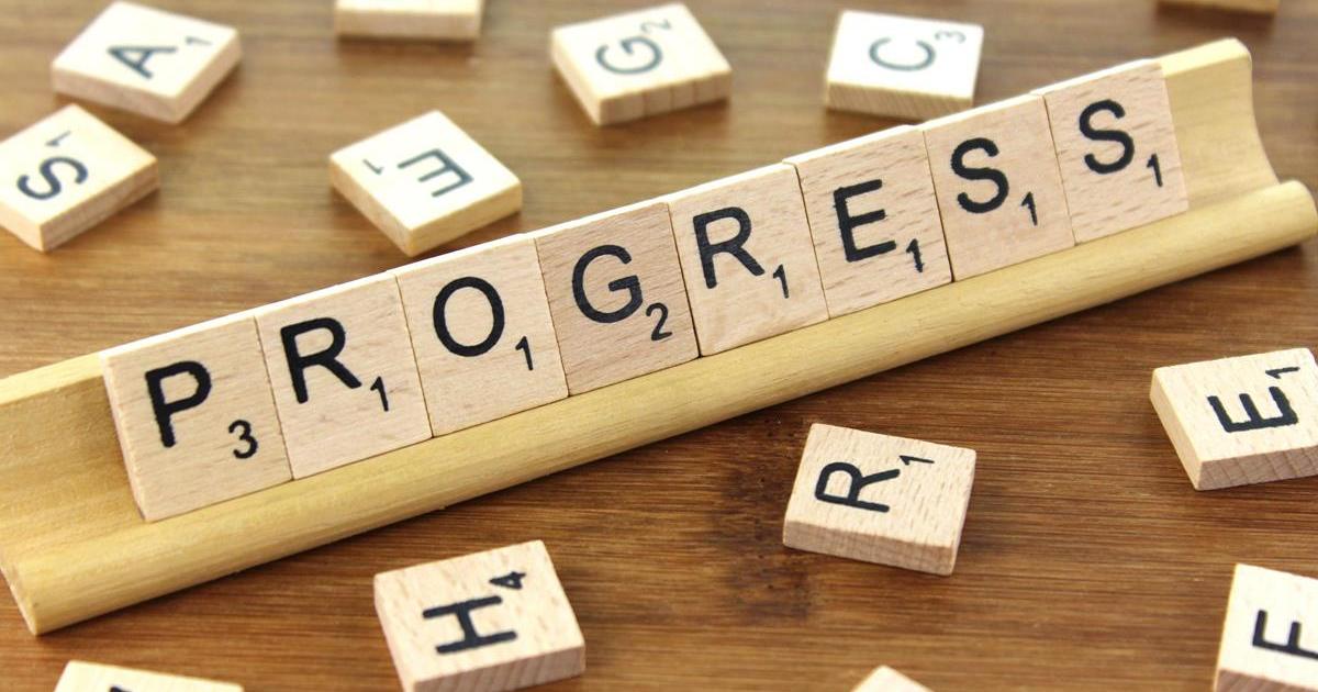 Reviewing progress. Прогресс буквы.