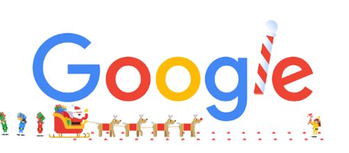 Il doodle di Google per fare gli auguri nel mese di dicembre, non solo a chi festeggia il Natale.