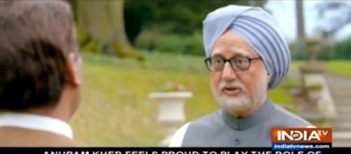 Anupam Kher as PM Man Mohan Singh- Pht credit - India today/youtube.com