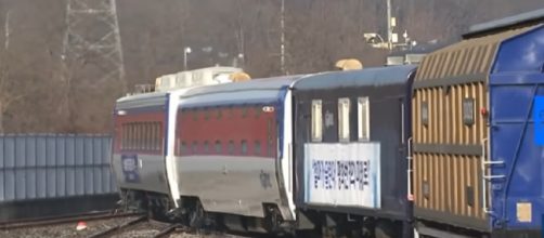 South Korean train ventures into North Korea for the first time in more than a decade. [Image source/euronews (in English) YouTube video]