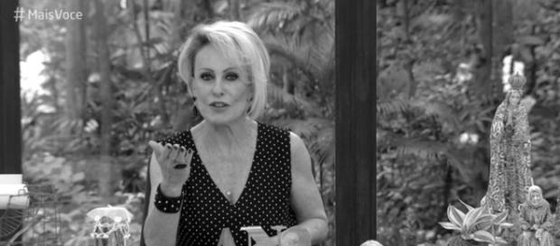 Ana Maria chora morte de colega (reprodução TV Globo) Ana Maria chora morte de colega (reprodução TV Globo)
