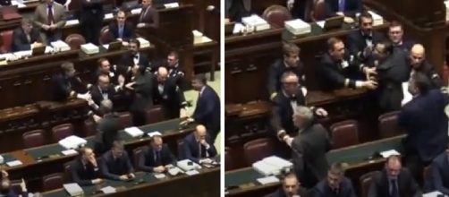 Urla e parolacce in Parlamento