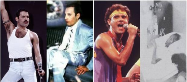 Freddie Mercury e Cazuza, dois astros que morreram em decorrência do vírus da Aids. Freddie Mercury e Cazuza, dois astros que morreram em decorrência do vírus da Aids.