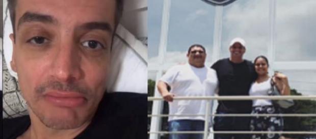 Leo Dias posta foto de reinternação Leo Dias posta foto de reinternação