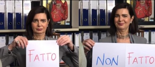 Boldrini protagonista di un video sulla sua pagina Facebook (Ph.Facebook)