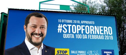 Salvini: reddito di cittadinanza e quota 100 nel 2019.