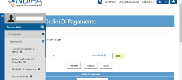 Account Noipa dove consultare la rata di pagamento stipendi Account Noipa dove consultare la rata di pagamento stipendi