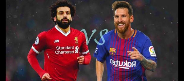 Salah e Messi no top-5 (Imagem via Youtube) Salah e Messi no top-5 (Imagem via Youtube)