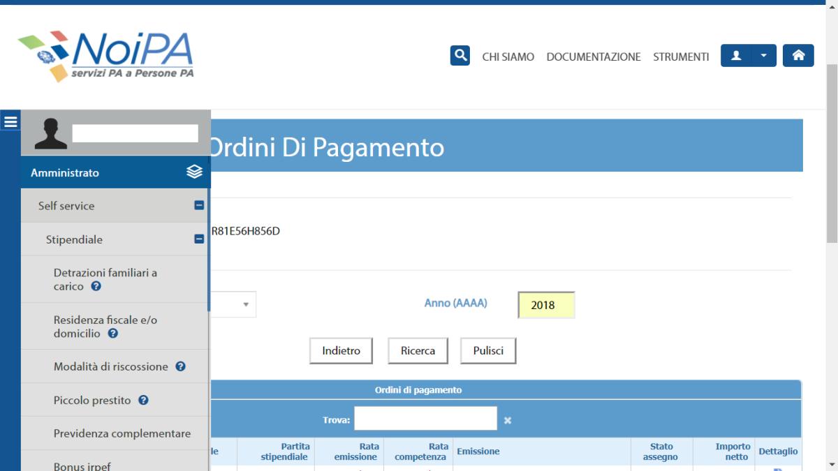 noipa emissione gennaio e possibile consultare ordine di pagamento stipendi arretrati