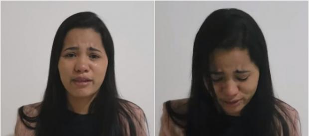 Stefhany chorando em vídeo (Reprodução Canal YouTube Stefhany Cardoso) Stefhany chorando em vídeo (Reprodução Canal YouTube Stefhany Cardoso)