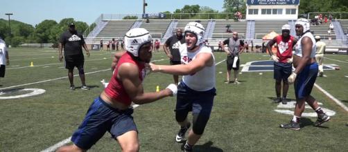 Eli Sutton would be a great get for Nebraska football. [Image via Rivals Camp Series/YouTube]