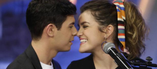 Amaia y Alfred durante su visita a EH Amaia y Alfred durante su visita a EH