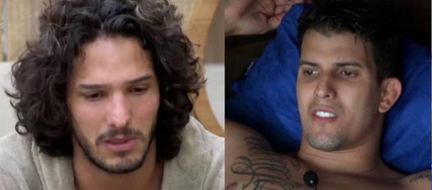 João Zoli e Felipe Sertanejo estão na Roça. (foto reprodução). João Zoli e Felipe Sertanejo estão na Roça. (foto reprodução).