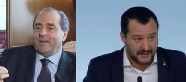 Di Pietro attacca Salvini: 'Ha violato la legge, va sfiduciato, indagato e mandato a casa' Di Pietro attacca Salvini: 'Ha violato la legge, va sfiduciato, indagato e mandato a casa'
