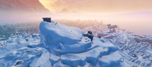 The iceberg has a hidden village underneath it. - [Epic Games / Fortnite screencap]