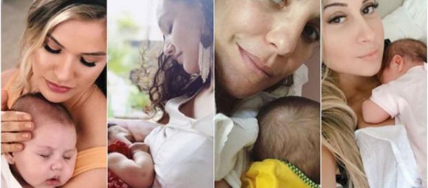 Famosas que tiveram filhos em 2018 (Reprodução: Instagram) Famosas que tiveram filhos em 2018 (Reprodução: Instagram)