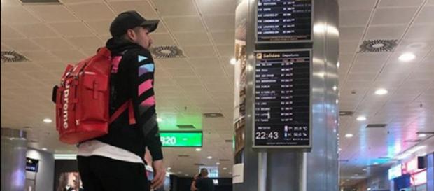 Alejandro Albalá, en el aeropuerto de Barajas. / Instagram Alejandro Albalá, en el aeropuerto de Barajas. / Instagram