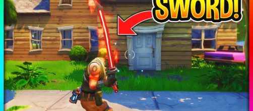 A Sword in 'Fortnite.' - [Best Trends / YouTube screencap]