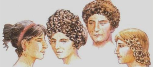 Peinados de la mujer romana. Diferentes modas en pelo recogido