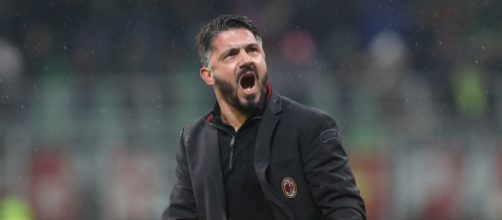 Gattuso esulta sotto la pioggia