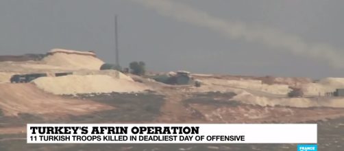 Turkish army bogged down in Syria. Photo-Image credit France 24-Youtube.com