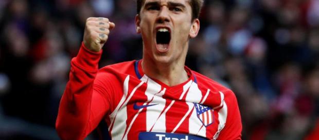 Antoine Griezmann celebrando un Gol. Antoine Griezmann celebrando un Gol.