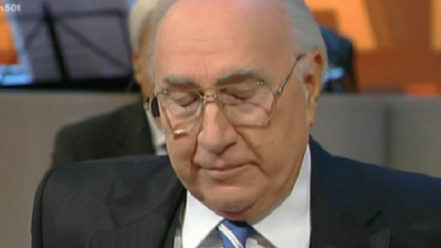 Pippo Baudo in lacrime da Maurizio Costanzo