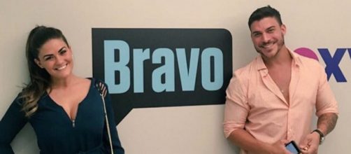 Brittany Cartwright and Jax Taylor visit Bravo. - [Photo via Instagram]