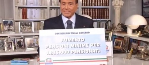 Riforma Pensioni 2018, Berlusconi: revisione legge Fornero e minime a mille euro al mese