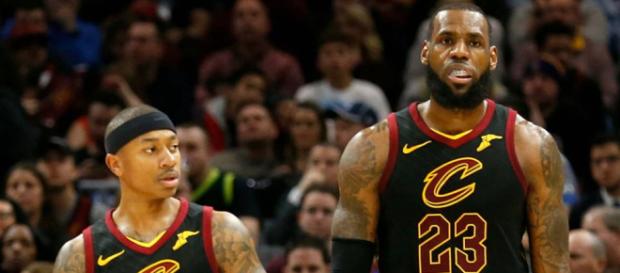 LeBron James wishes Isaiah Thomas well - (Image Credit: Cavaliers/YouTube) LeBron James wishes Isaiah Thomas well - (Image Credit: Cavaliers/YouTube)