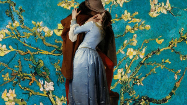 Francesco Hayez, Il Bacio (libera reinterpretazione).