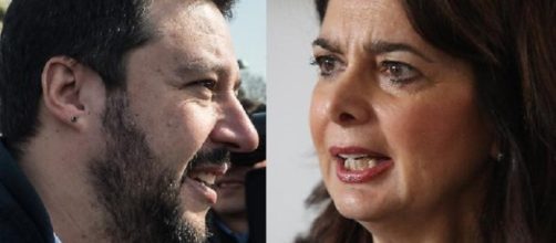 Salvini contro Boldrini in Tv su La7