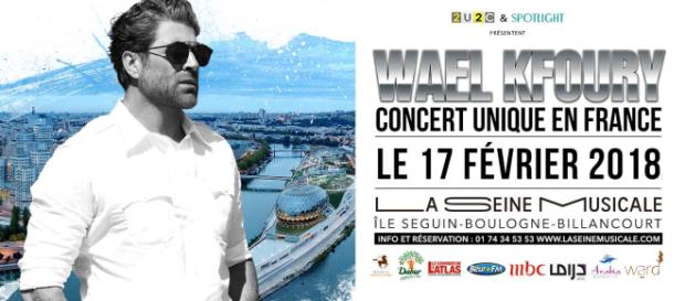 Le concert unique donné par Wael Kfoury le samedi 17 février à la Seine Musicale. Le concert unique donné par Wael Kfoury le samedi 17 février à la Seine Musicale.