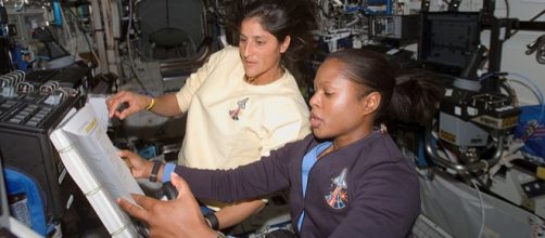 Astronauts at work in the International Space Station (Image credit - NASA, Wikimedia Commons)
