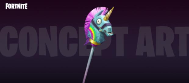 An upcoming Llama Unicorn Pickaxe in 'Fortnite' - (Image Credit: YouTube/Ali-A screencap) An upcoming Llama Unicorn Pickaxe in 'Fortnite' - (Image Credit: YouTube/Ali-A screencap)