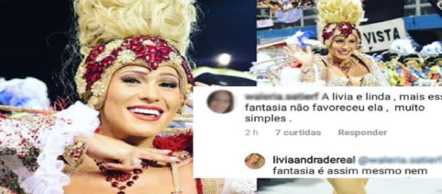 Lívia Andrade surpreendeu com resposta. (Foto Reprodução). Lívia Andrade surpreendeu com resposta. (Foto Reprodução).