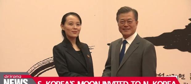 Moon invited to North Korea by Kim Photo-Image credit Arirana News -Youtube.com Moon invited to North Korea by Kim Photo-Image credit Arirana News -Youtube.com