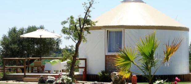 Tenda Mongol na Quinta M, em Santarém Tenda Mongol na Quinta M, em Santarém