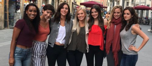 Seven girls enter. Four survive. Who makes the cut in Tuscany? Image via @BachelorABC Twitter