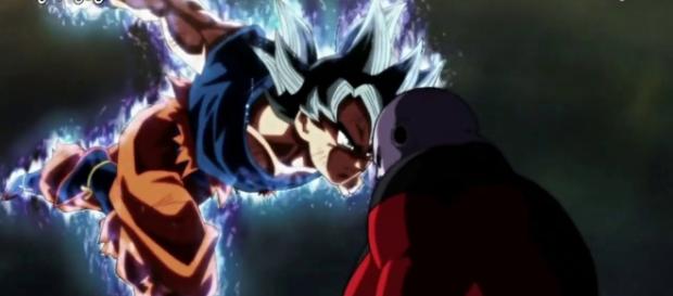 Goku Ultra Instinto frente a Jiren Goku Ultra Instinto frente a Jiren