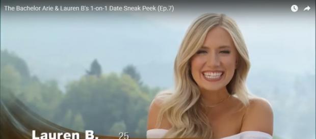 Lauren B. is excited about her one-on-one date - YouTube/Anna Marie's BachelorTV Lauren B. is excited about her one-on-one date - YouTube/Anna Marie's BachelorTV